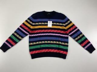 PAUL SMITH WOMEN'S KNITTED JUMPER. SIZE: XL, MADE FROM: 72 COTTON 28 WOOL. RRP: £190