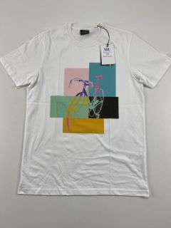 PAUL SMITH MEN'S SLIM FIT TSHIRT BIKE. SIZE: M, MADE FROM: 100% COTTON. RRP: £55