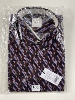 PAUL SMITH GENT'S S/C SLIM SHIRT. SIZE: 17, MADE FROM: 100% COTTON. RRP: £230