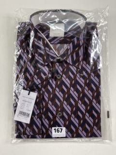 PAUL SMITH GENT'S S/C SLIM SHIRT. SIZE: 16, MADE FROM: 100% COTTON. RRP: £230