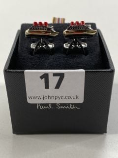 PAUL SMITH MEN'S CUFFLINK CRUISE . MADE FROM: 70 COPPER 30 ZINC WITH 100% ENAMEL PLATED. RRP: £100