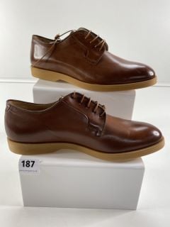 PAUL SMITH MEN'S SHOE GOMEZ TAN. SIZE: 8, MADE FROM: 100% CALF LEATHER/RUBBER SOLE. RRP: £325