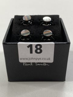 PAUL SMITH MEN'S CUFFLINK ENAMEL BUTTON . MADE FROM: 70 COPPER 30 ZINC WITH 100% ENAMEL PLATED. RRP: £100