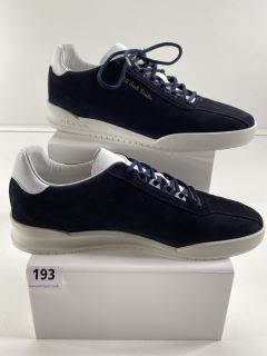 PAUL SMITH MEN'S SHOE ACHIRUS DARK NAVY. SIZE: 9, MADE FROM: 100% COW LEATHER UPPER/RUBBER SOLE. RRP: £165