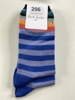 2 X PAUL SMITH WOMEN'S SOCK GERTRUDE STP. MADE FROM: 80 SOFT COTTON 17 POLYAMIDE 3 ELASTANE. RRP: £36