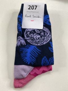 2 X PAUL SMITH WOMEN'S SOCK PITA SHEER. MADE FROM: 47 SOFT COTTON 46 POLYAMIDE 7 POLYESTER KNITTED. RRP: £36