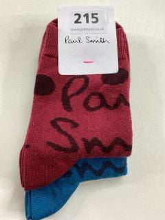 2 X PAUL SMITH WOMEN'S SOCK PENIEL. MADE FROM: 80 SOFT COTTON 18 NYLON 2 SPANDEX. RRP: £36