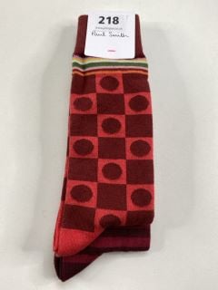 2 X PAUL SMITH MEN'S SOCK TWO STRIPE. MADE FROM: 81% SOFT COTTON 17% NYLON 2% SPANDEX. RRP: £36