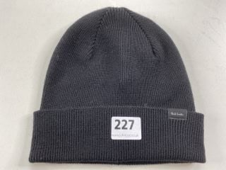 PAUL SMITH MEN'S HAT CASHWOOL BEANIE. MADE FROM: 100% LAMBSWOOL KNITTED. RRP: £60