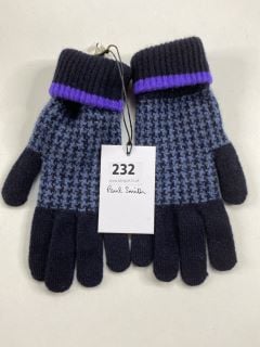 PAUL SMITH WOMEN'S GLOVE HOUNDSTOOTH. MADE FROM: 100% WOOL KNITTED. RRP: £50