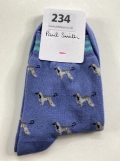 PAUL SMITH WOMEN'S SOCK HOMER ALLOVR. MADE FROM: 80 COTTON 19 POLYAMIDE 1 ELASTANE. RRP: £19