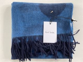 PAUL SMITH WOMEN'S SCARF PS LOGO. MADE FROM: 95 LAMBSWOOL 5 CASHMERE WOVEN. RRP: £140