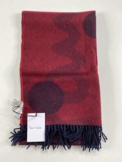 PAUL SMITH WOMEN'S SCARF PS LOGO. MADE FROM: 95 LAMBSWOOL 5 CASHMERE WOVEN. RRP: £140