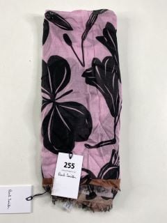 PAUL SMITH WOMEN'S SCARF FLORAL. MADE FROM: 85 MODAL 15 SILK WOVEN. RRP: £165