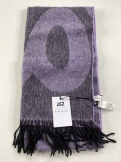 PAUL SMITH MEN'S SCARF PAULS LOGO. MADE FROM: 95 LAMBSWOOL 5 CASHMERE. RRP: £150