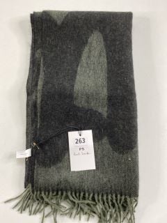 PAUL SMITH MEN'S SCARF PAULS LOGO. MADE FROM: 95 LAMBSWOOL 5 CASHMERE. RRP: £150