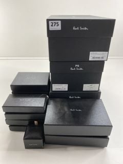 3 X PAUL SMITH SHOE BOXES + 7 X PAUL SMITH ACCESSORIES BOXES