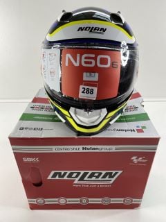 NOLAN N60-6 LANCER MOTORBIKE HELMET , SIZE SMALL RRP£189.99 (ACU APPROVED)