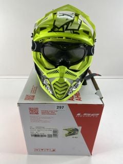 LS2 MX437 FAST EVO MINI CRUSHER MOTORBIKE HELMET SIZE MEDIUM RRP£89.99