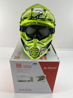 LS2 MX437 FAST EVO MINI CRUSHER MOTORBIKE HELMET SIZE LARGE RRP£89.99