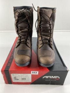 ARMA TARA-BROWN MOTORBIKE BOOTS SIZE UK 6 RRP£99.99