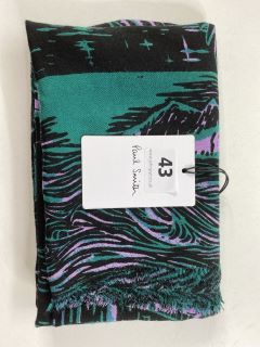 PAUL SMITH MEN'S SCARF WOODCUT. MADE FROM: 100% WOOL WOVEN. RRP: £140