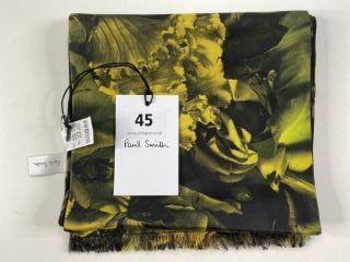 PAUL SMITH MEN'S SCARF FLORAL TUBULR. MADE FROM: 100% SE LINING 70%WO 30%SE. RRP: £125