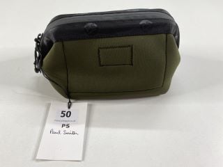 PAUL SMITH MEN'S BAG WASHBAG NEOPRENE. MADE FROM: 100% NEOPRENE WITH COW LEATHER TRIM. RRP: £110