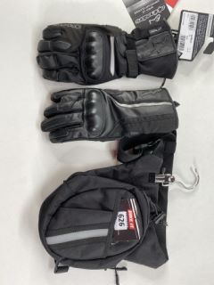 ALPINE V2 DRYSTAR GLOVES SIZE LARGE (2 RIGHT GLOVES) + BIKE IT BAG