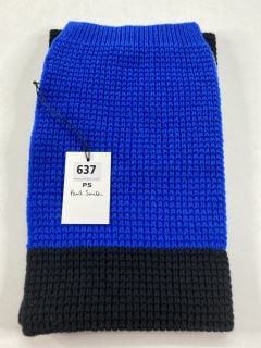 PAUL SMITH MEN'S SCARF 3 BLOCK. MADE FROM: 100% LAMBSWOOL KNITTED. RRP: £85