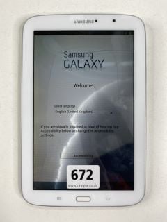 SAMSUNG GALAXY GTN5110  TABLET WITH WIFI. (UNIT ONLY) (SCREEN FAULT SALVAGE PARTS ONLY)  [JPTN41293]