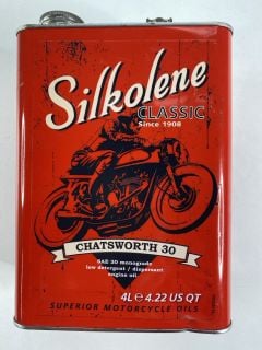 SILKOLENE SAE 30 MONOGRADE SUPERIOR MOTORCYCLE OILS