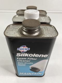 3 X SILKOLENE FOAM FILTER CLEANER