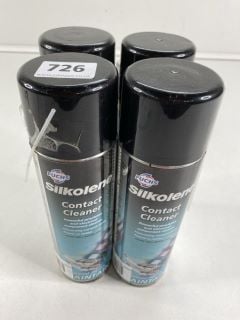 4 X SILKOLENE CONTACT CLEANER