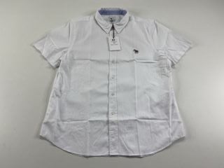 PAUL SMITH MEN'S SS TAILORED  FIT SHIRT ZEB BADGE. SIZE: XXL, MADE FROM: 100% COTTON. RRP: £115