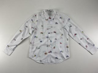 PAUL SMITH GENT'S S/C SLIM SHIRT. SIZE: XL, MADE FROM: 100% COTTON. RRP: £215