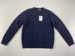 PAUL SMITH MEN'S PULLOVER CREW NECK. SIZE: L, MADE FROM: 60% WOOL 20% VISCOSE 20% POLYAMIDE. RRP: £175