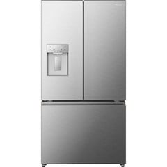 HISENSE PUREFLAT FREESTANDING AMERICAN-STYLE SMART FRIDGE FREEZER- STAINLESS STEEL - MODEL NUMBER RF815N4SESE - RRP £1029 (JOHN PYE WHITEGOODS CONDITION REPORT: UNIT POWERED UP, NO ERROR CODE APPAREN