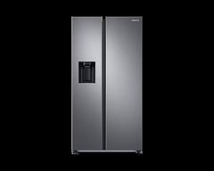 SAMSUNG SERIES 7 SPACEMAX FREESTANDING AMERICAN STYLE FRIDGE FREEZER - SILVER - MODEL NUMBER RS68CG883BS9EU - RRP £1849 (JOHN PYE WHITEGOODS CONDITION REPORT: UNIT POWERED UP, NO ERROR CODE APPARENT,