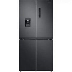 SAMSUNG SERIES 8 SPACEMAX FREESTANDING AMERICAN FRIDGE FREEZER - MODEL NUMBER RF48A401EB4/EU - RRP £1199 (JOHN PYE WHITEGOODS CONDITION REPORT: UNIT POWERED UP, NO ERROR CODE APPARENT, FRONT FASCIA I