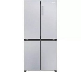 HAIER FREESTANDING AMERICAN-STYLE FRIDGE FREEZER - 181.5 X 83.3 X 65CM - MODEL NUMBER HCR818EN MM - RRP £799 (JOHN PYE WHITEGOODS CONDITION REPORT: UNIT POWERED UP, NO ERROR CODE APPARENT, FRONT FASC