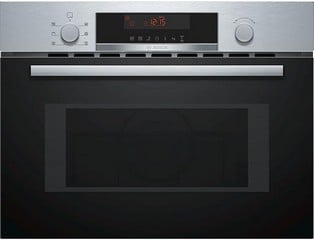 BOSCH SERIES 4 BUILT IN COMBINATION MICROWAVE – STAINLESS STEEL MODEL: CMA583MS0B RRP: £699 (IN PACKAGING) (DOOR SMASHED)