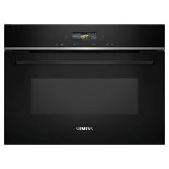 SIEMENS IQ-700 BUILT IN MICROWAVE & GRILL FOR TALL HOUSING – BLACK MODEL: CE732GXB1B RRP: £969 (IN PACKAGING)