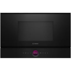 BOSCH SERIES 8 60CM BUILT IN MICROWAVE FOR WALL UNIT – BLACK MODEL: BFL7221B1B  RRP: £779 (IN PACKAGING)