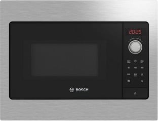 BOSCH SERIES 2 50CM BUILT IN COMPACT MICROWAVE FOR WALL UNIT – STAINLESS STEEL MODEL: BFL523MS0B RRP: £409 (IN PACKAGING)