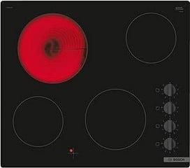 BOSCH SERIES 2 60CM FRAMELESS CERAMIC HOB – BLACK MODEL: PKE611CA3E RRP: £249 (IN PACKAGING)