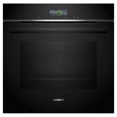 SIEMENS IQ-700 PYROLYTIC MULTIFUNCTION SINGLE OVEN – BLACK MODEL: HB772G1B1B RRP: £1,019