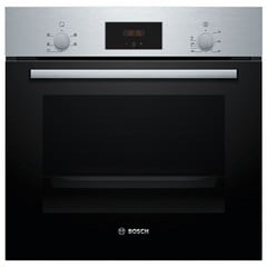 BOSCH 60CM STAINLESS STEEL BUILT-IN ELECTRIC SINGLE OVEN MODEL: HHF133BS0B RRP: £319 (IN PACKAGING)