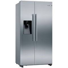 BOSCH SERIES 6 PLUMBED AMERICAN FRIDGE FREEZER - STAINLESS STEEL MODEL: KAD93AIERG RRP: £1,299 (IN PACKAGING)