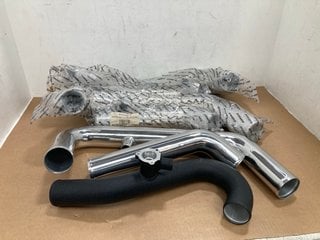 4 X ASSORTED MISHIMOTO VEHICLE ITEMS TO INCLUDE 2 X MISHIMOTO MMINT-WRX-08 COLD SIDE UPPER INTERCOOLER POLISHED PIPES: LOCATION - H4